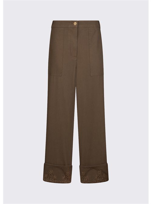 Pantaloni con dettaglio macramè LIU JO | WA6296T433A/90822